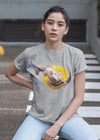 ST!NK - Ceepil Dead Sun- Women Organic Shirt - Authentic Street Art_Heather Grey