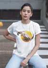 ST!NK - Ceepil Dead Sun- Women Organic Shirt - Authentic Street Art_White