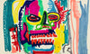 ST!NK - d.Fect Neon Skull- Women Organic Shirt - Authentic Street Art_Heather Grey
