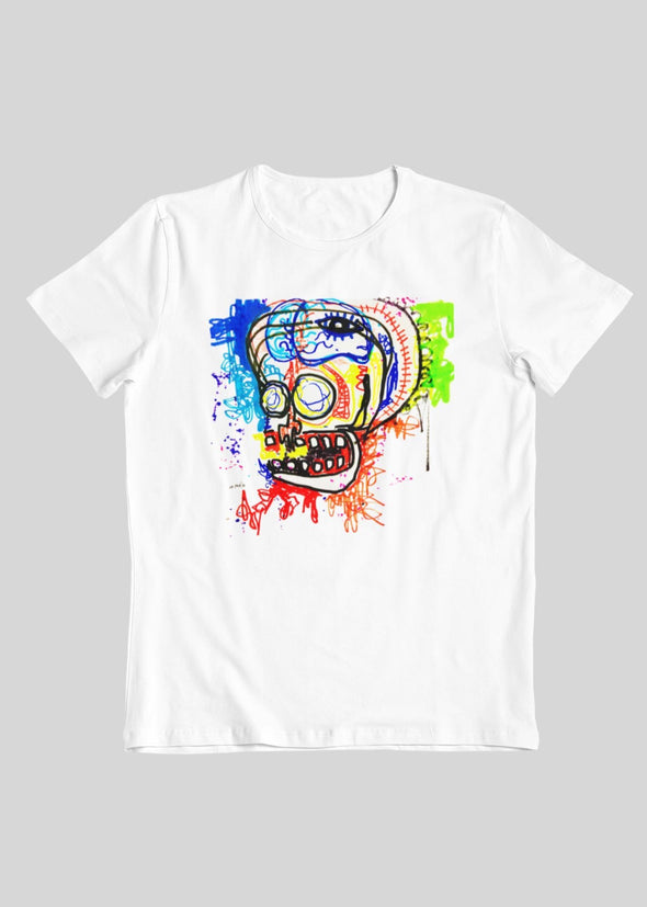 ST!NK - artist D.fect, Too Much TV - Kids Premium Organic T-Shirt_White