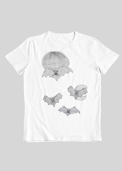 ST!NK - artist Omato, Bats - Kids Organic T-Shirt_White