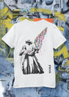 ST!NK - artist PONK - Men Back Print Shirt_White