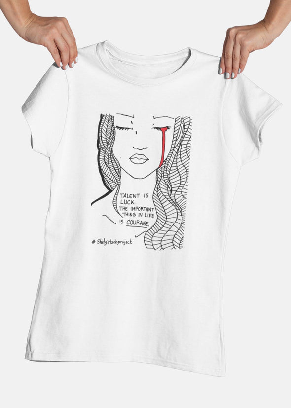 ST!NK - artist Shit Girls Do, Courage It - Women Premium Organic Shirt