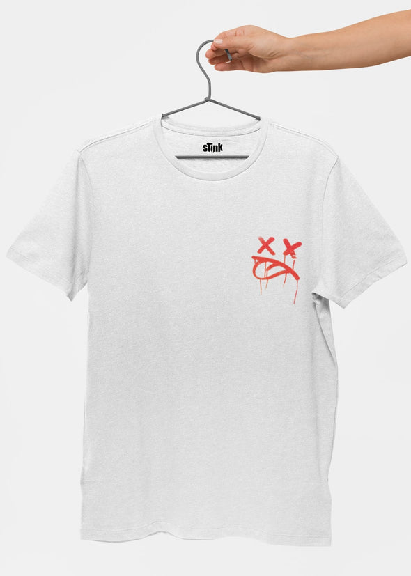 ST!NK - Happy Vandalism, Back Print - Men Shirt_White
