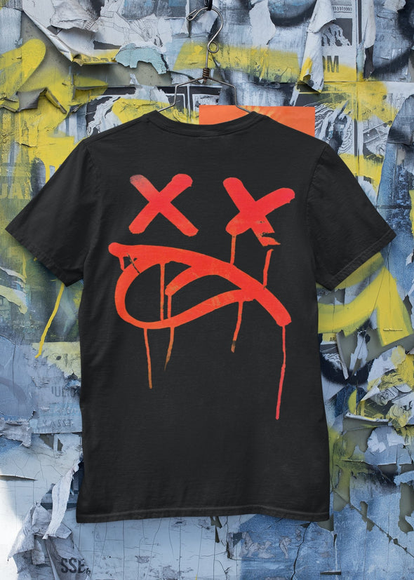 ST!NK - Happy Vandalism, Back Print - Men Shirt_Black
